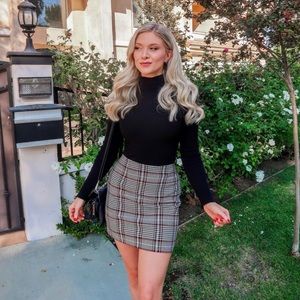 H&M checked/plaid skirt